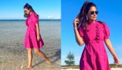 Mauritius Babe! Hina Khan Looks ‘Cute’ In Pink Mini Dress