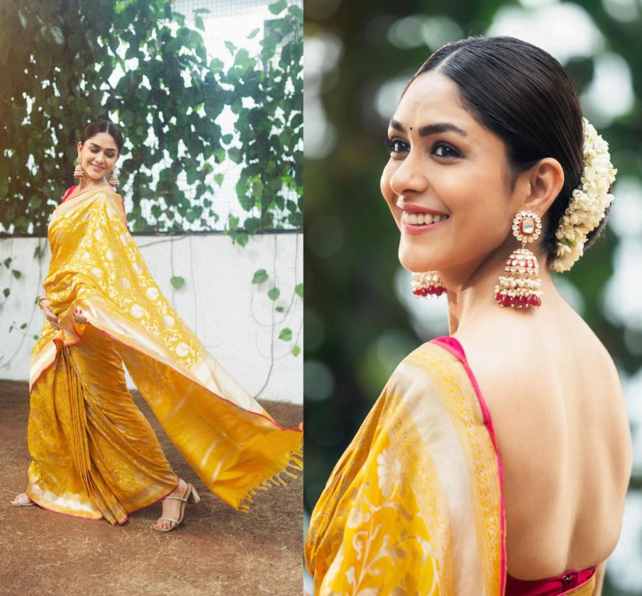 Mrunal Thakur and Trisha Krishnan articulate panache in designer sarees 872079