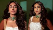 Mrunal Thakur channels her inner white swan in classic lehenga set