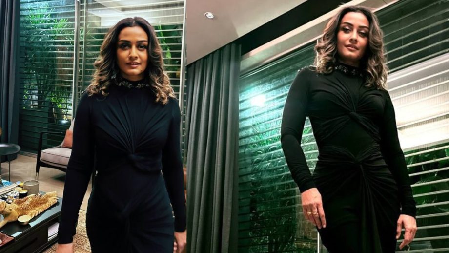 Namrata Shirodkar glams up in black saree gown, Check out 876120