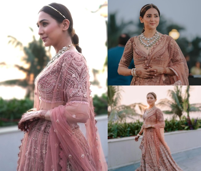 Neeti Mohan is beauty to behold in heavy embellished beige lehenga set, see photos 873359