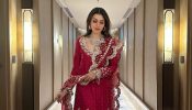 Gorgeous! Hansika Motwani spells royalty in vermillion red sequinned salwar suit
