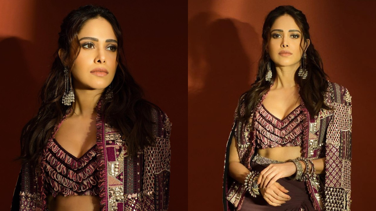 Nushrrat Bharuccha’s boho magic in patchwork jacket and skirt is a no miss! Check out 872778