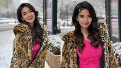 [Photodump] Anushka Sen cuts glam figure in hot pink bodycon dress in Seoul