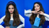 [Photos] Anushka Sen dials retro glam in denim shit dress, check out