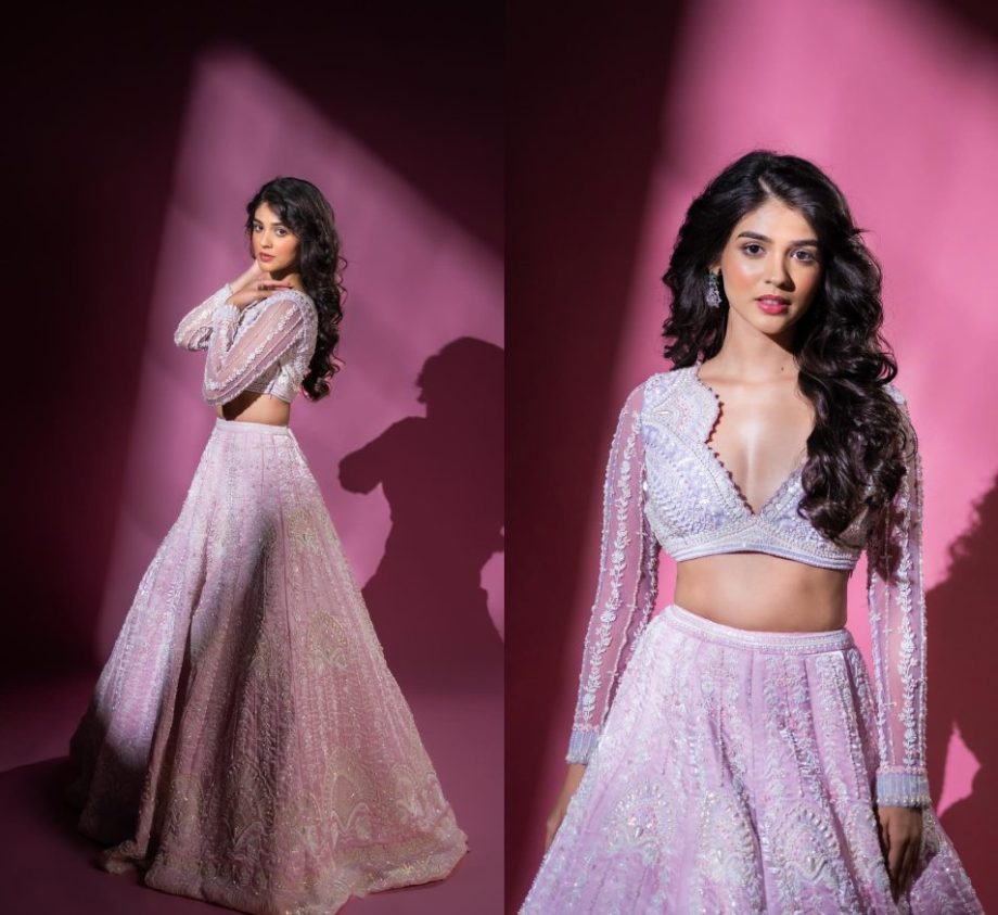 Royal Reverie: Pranali Rathod turns heads in embellished lehenga set 875607