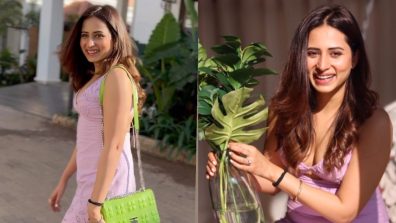 Sargun Mehta turns dreamy princess in cutout lilac midi dress, check out