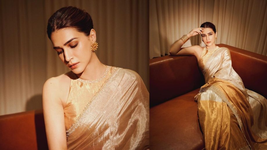 Shine Like Kriti Sanon In 'Sona Chandi' Saree Worth Rs. 69,850 873340