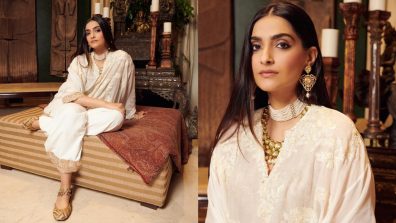 Sonam Kapoor Revives Royal Charm In Ivory Kaftan Set, Grab A Look