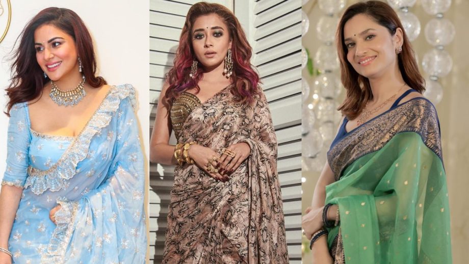 Spread Your Charm This Christmas In Sarees Like Ankita Lokhande, Tina Datta & Shraddha Arya 875054