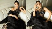 Stunning in black! Alaya F sparks royalty in mesh gown