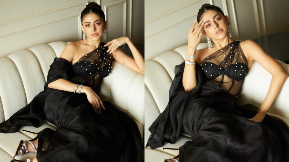Stunning in black! Sanjana Sanghi sparks royalty in mesh gown 872377