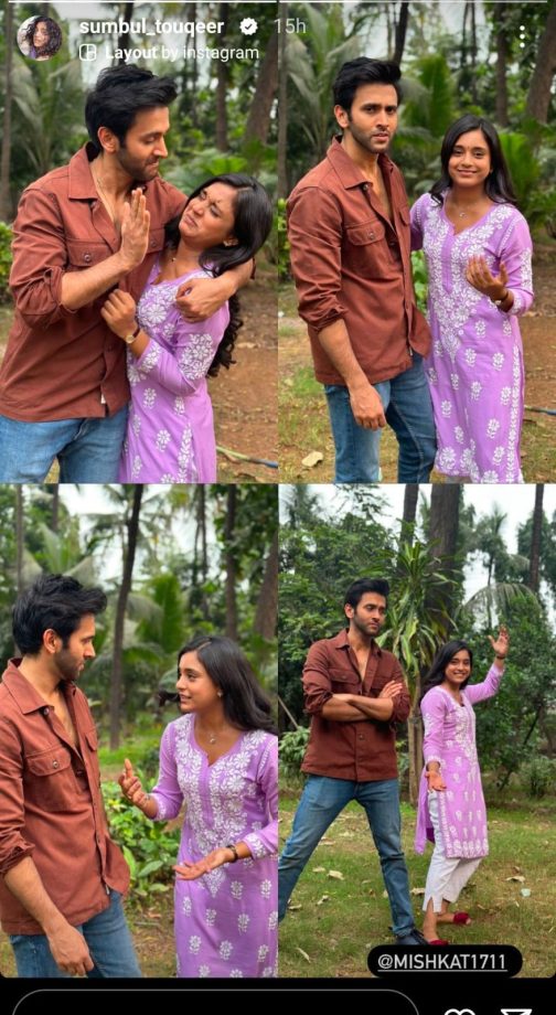 Sumbul Touqeer and Mishkat Varma go goofy on Kavya sets 874900