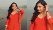 Sumbul Touqeer twirls in sunset orange salwar suit, see photos