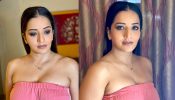 Super Sensuous! Bhojpuri actress Monalisa ups glam in off-shoulder pink top [Photos]
