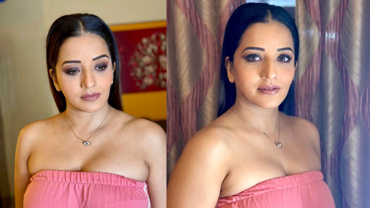 Super Sensuous! Bhojpuri actress Monalisa ups glam in off-shoulder pink top [Photos] 873435