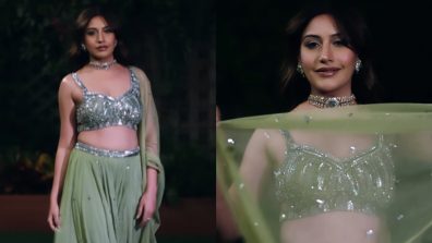 Surbhi Chandna is grace personified in pista embellished lehenga set