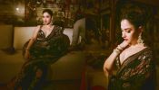 Tamannaah Bhatia Redefines Elegance Wearing A Beautiful Floral Saree With Bold Lips