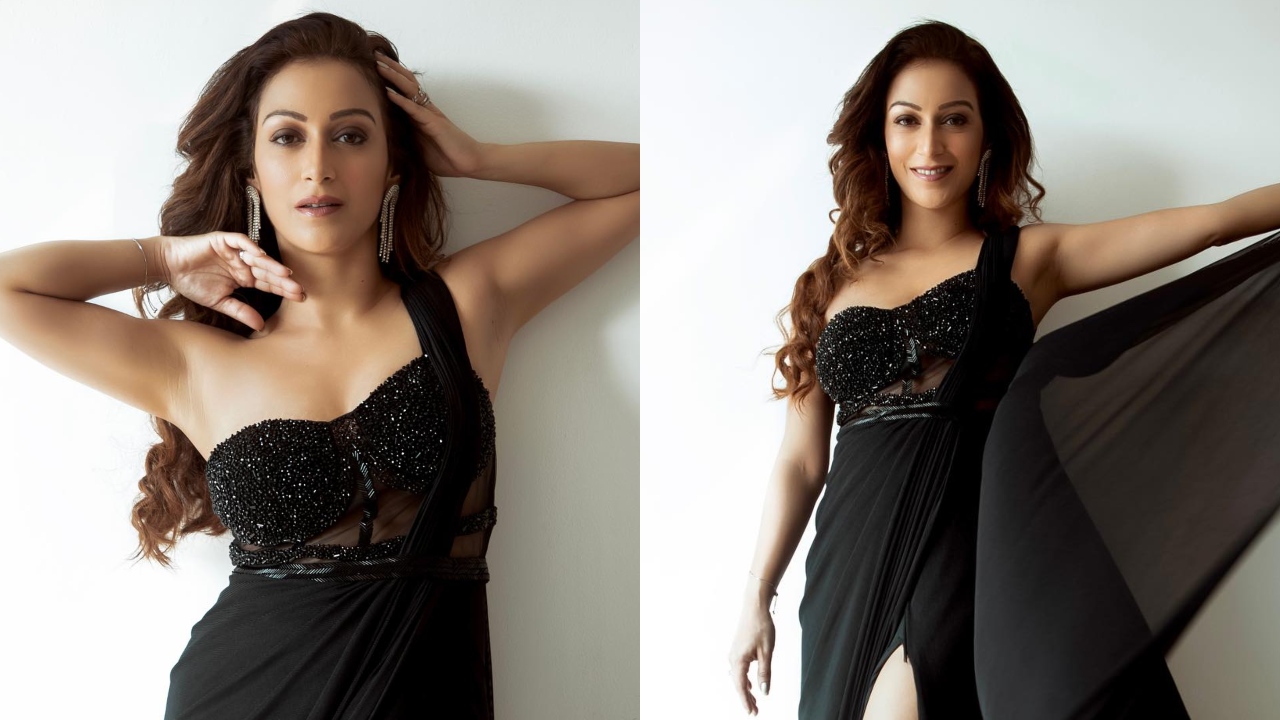 TMKOC actress Sunayana Fozdar shines in shimmery black one-shoulder gown 873495