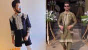 Up Your Traditional Swag Like Dheeraj Dhoopar And Arjun Bijlani In Thread Work Kurta