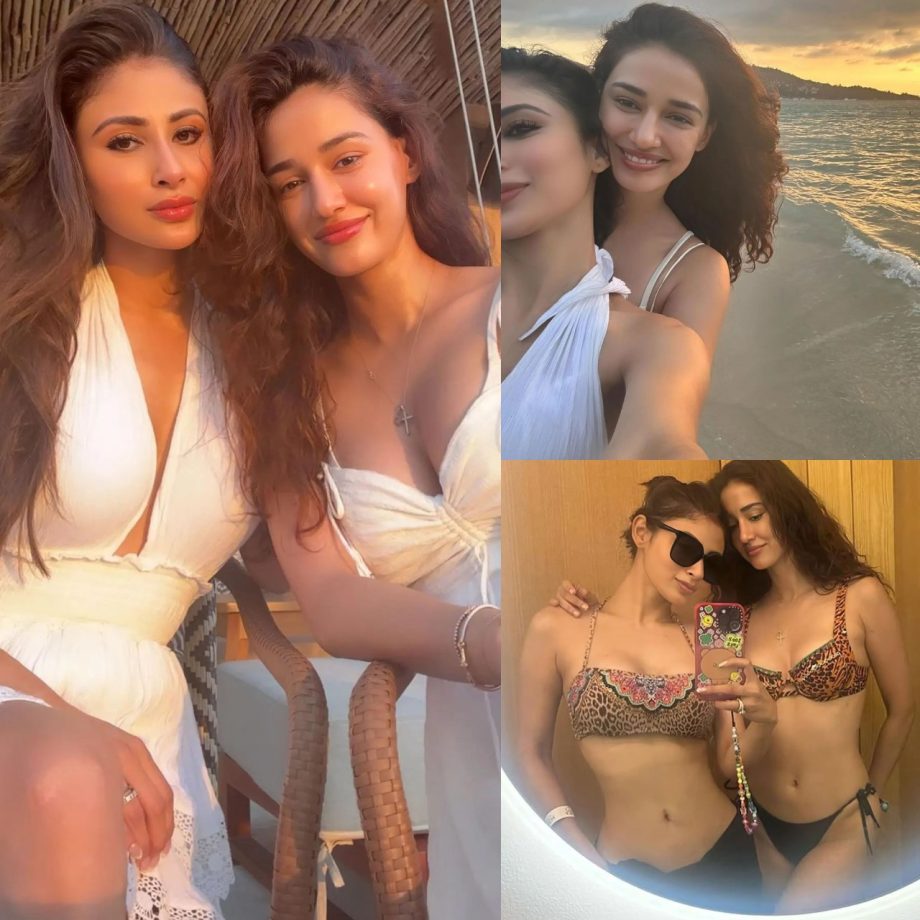 Vacay Goals: Disha Patani And Mouni Roy Look Too HOT In Bikinis 875326