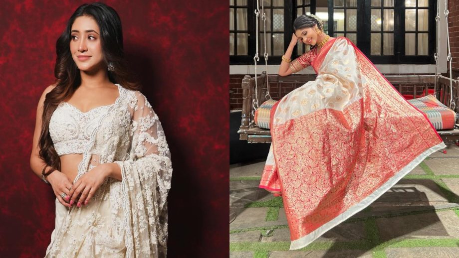 YRKKH beauties Shivangi Joshi and Pranali Rathod twirl traditional vibes in designer sarees 871677
